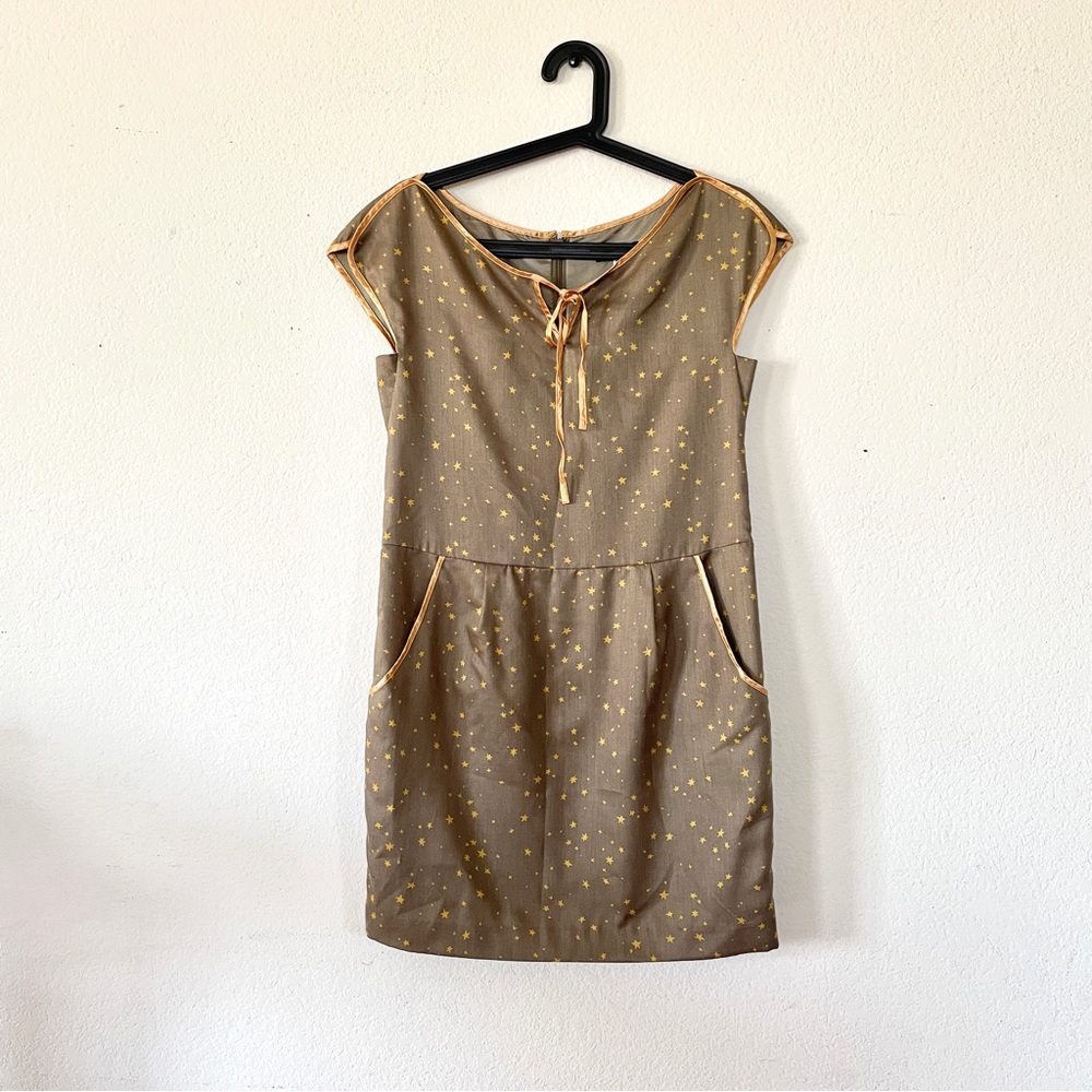 japanese brand dress. star pattern
